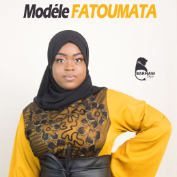 Robe modèle Fatoumata [Jaune-Noir]